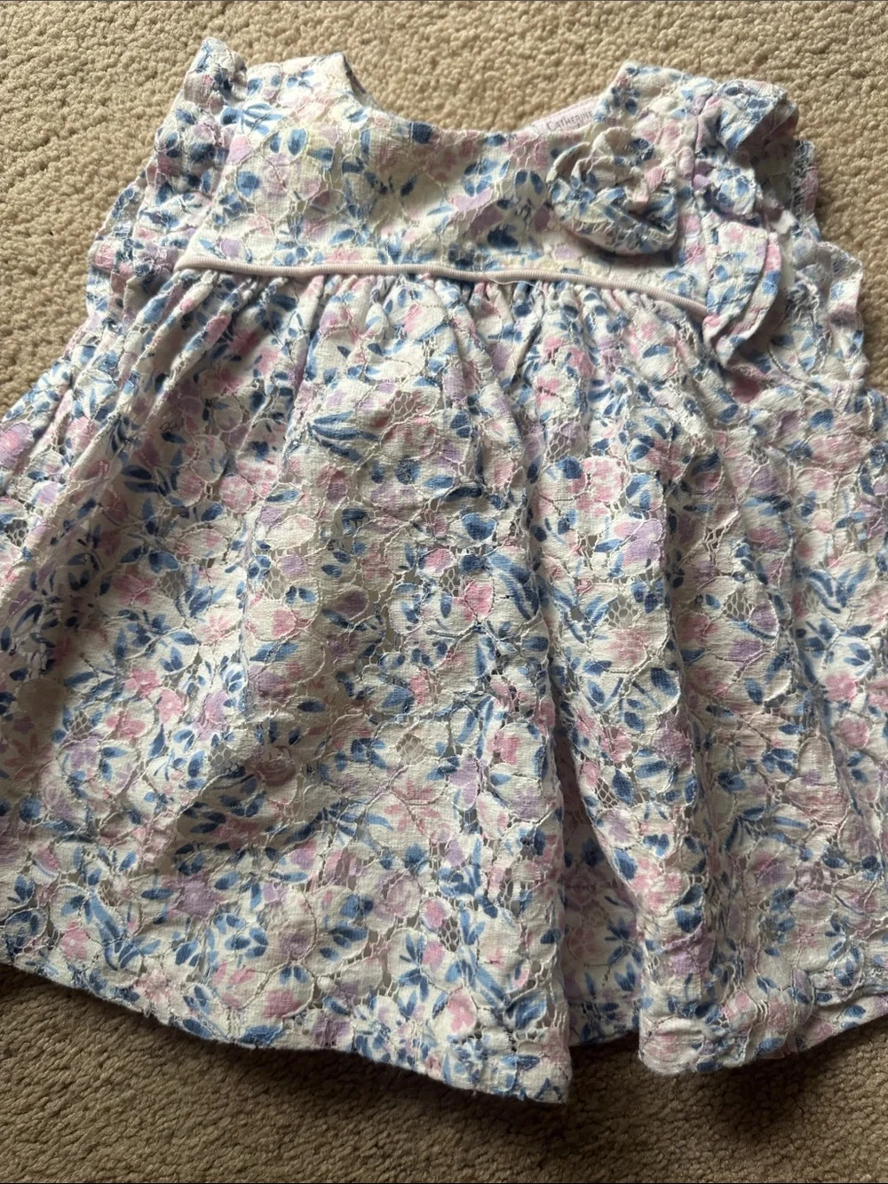Catherine Malandrino Baby Girl Floral Dress & Leggings Set 0-3M